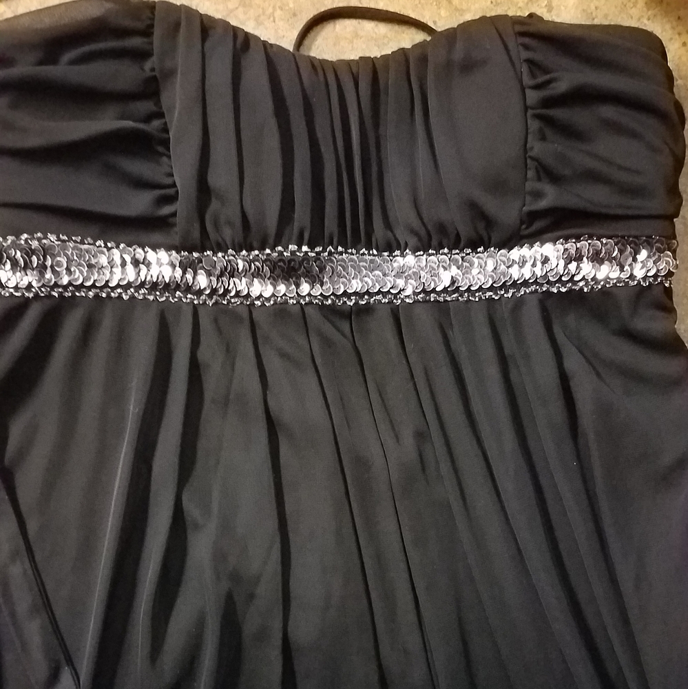 COCKTAIL PARTY SEQUIN DRESS NAVY BLUE